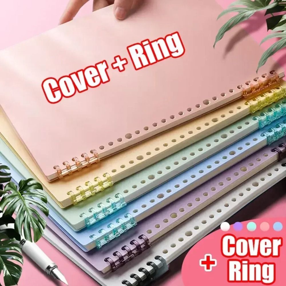 Binder A4 Lever - 4 個 PP ルーズリーフブックカバーカラフルな透明 DIY ルーズリーフノートブックバインダースパイラルリング