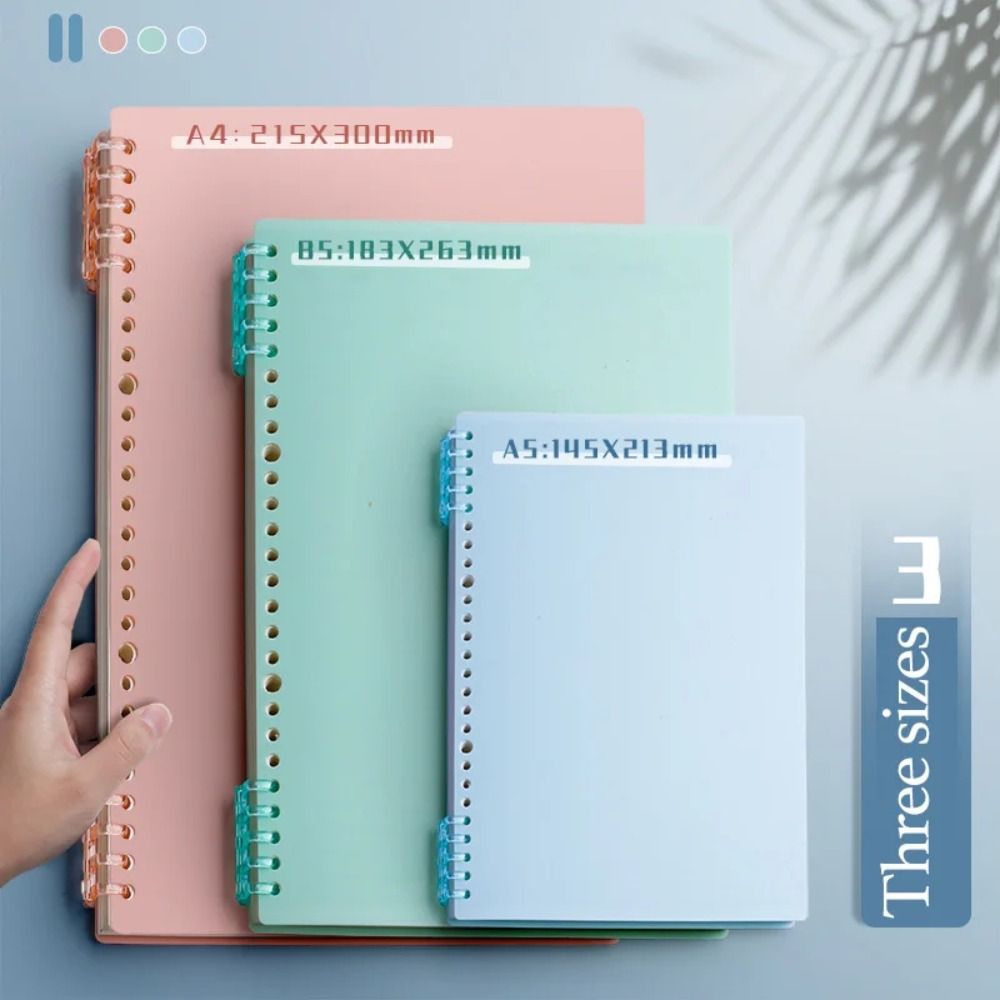 4 個 PP ルーズリーフブックカバーカラフルな透明 DIY - Binder A4 Lever のレビューと価格