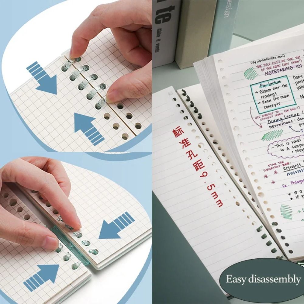4 個 PP ルーズリーフブックカバーカラフルな透明 DIY - Binder A4 Lever のレビューと価格