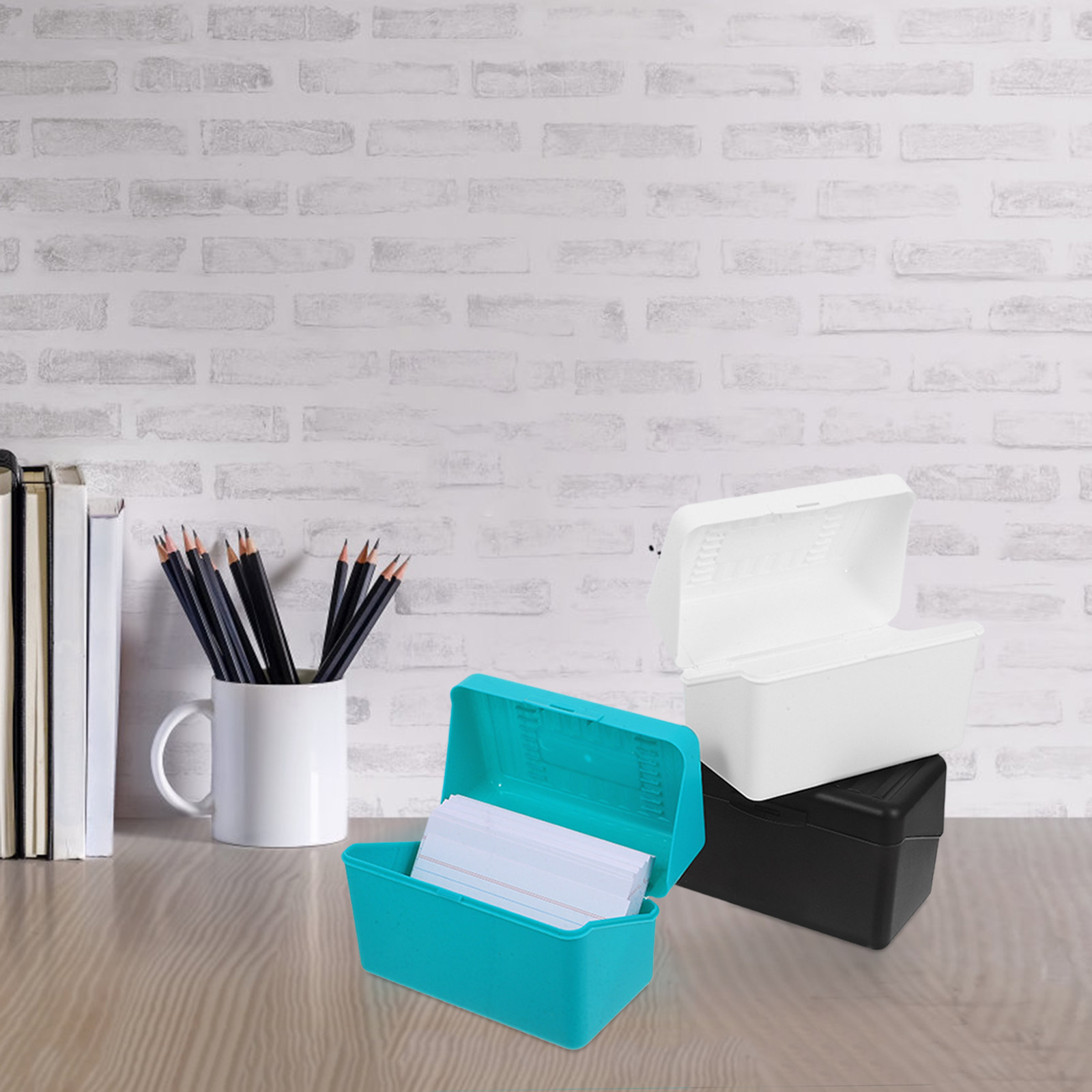 1個入り インデックスカード収納ボックス、フラッシュカードホ - Card Index Box のレビューと価格