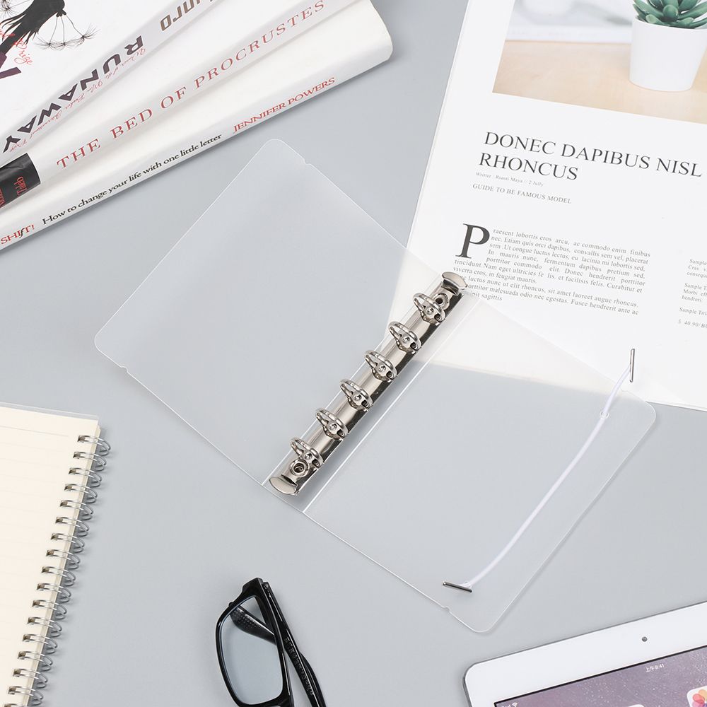 マット透明ルーズリーフノートブックケース、リングバインダー、 - Binder A4 Lever のレビューと価格