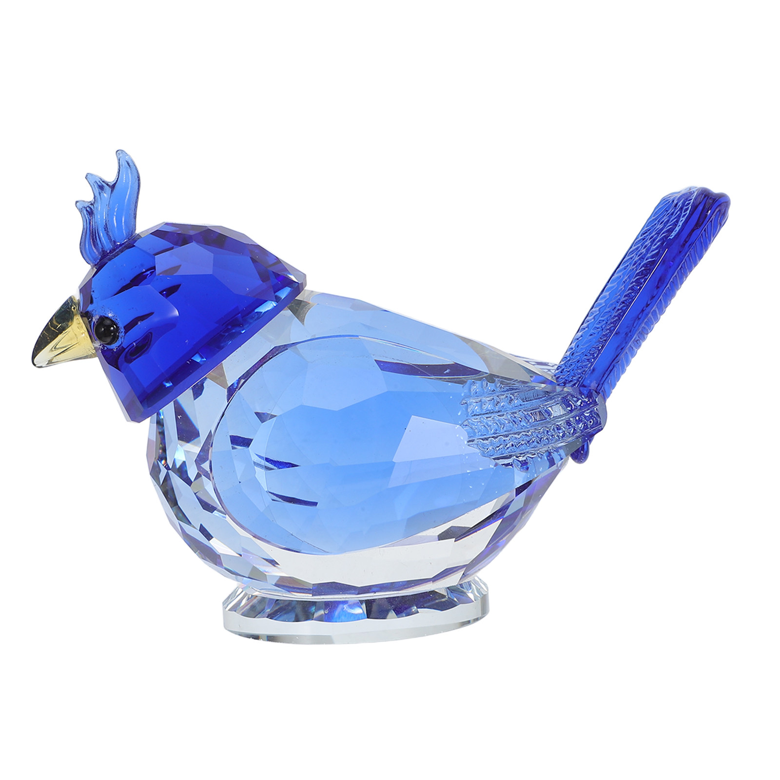 小さなクリスタル製の鳥の彫刻、装飾用のスズメの置物、クリスタ - Paper Weight Crystal のレビューと価格