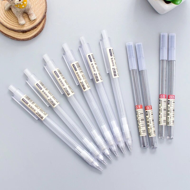 リフィルセット付きメカニカルペンシル2b 0.5 0.7,透 - Mechanical Pencil 0.3 のレビューと価格
