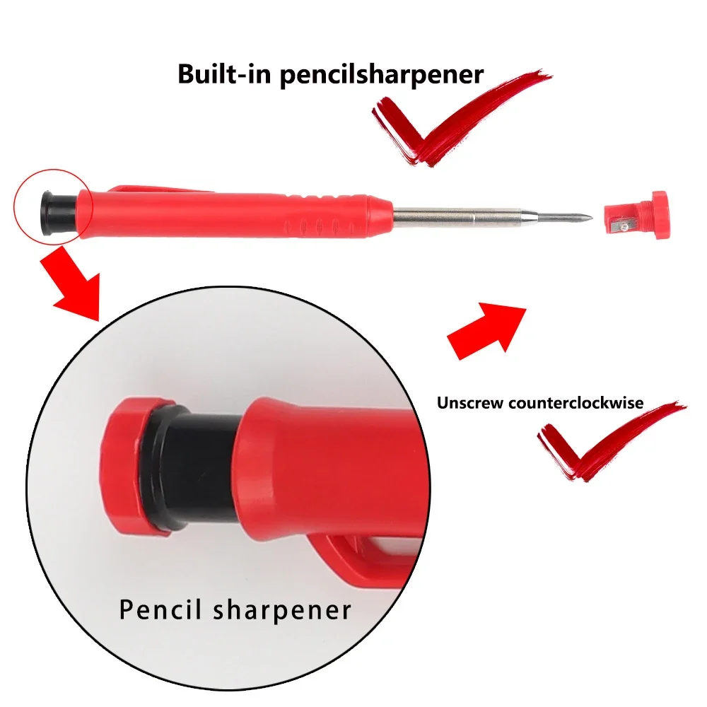 トップソリッド大工シャープペンシル木工ロングヘッド深穴マーカ - Mechanical Pencil 0.3 のレビューと価格