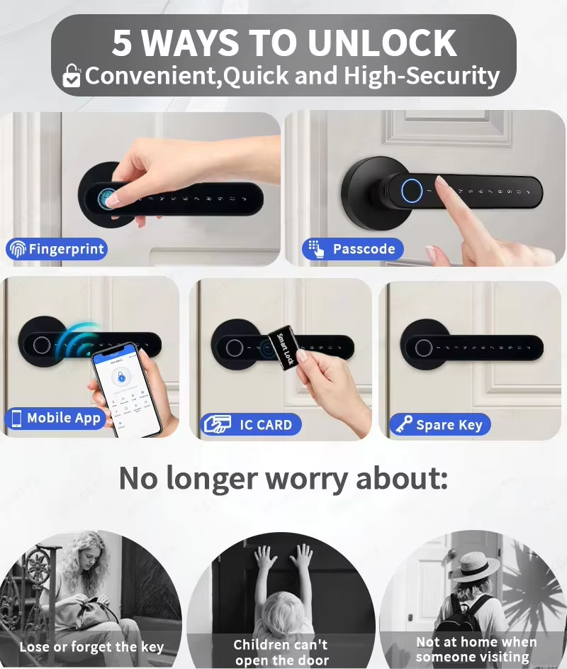 TTLock スマートデジタルドアロック、5つのキーレスエン - Letter Opener Brass のレビューと価格